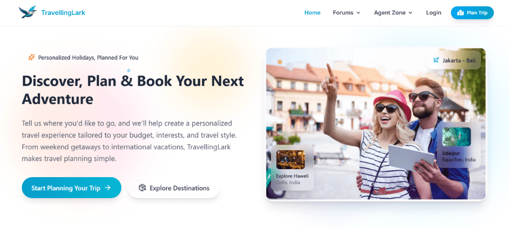 Travellinglark - Travel Booking Platform