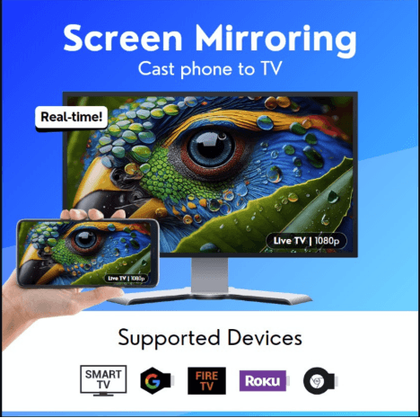 Screen Mirroring - Cast to TV App